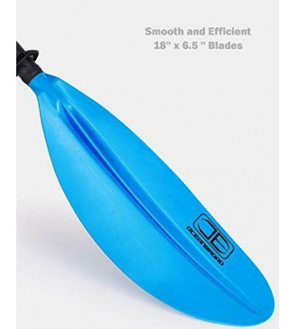 Kayak Paddle 230CM/90.5 Inches Premium Carbon Shaft Kayaking Boating Oar with P