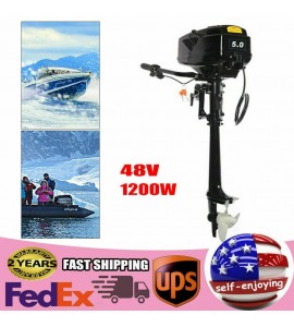 5HP Electric Outboard Fishing Boat Engine Propeller 1200W Long Shaft 48V HANGKAI
