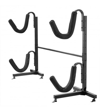 1006 Rad Sportz Deluxe Freestanding Heavy Duty Two Kayak Rack Storage 175lb Cap