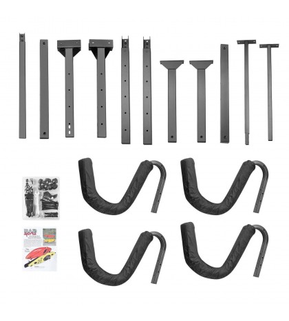 1006 Rad Sportz Deluxe Freestanding Heavy Duty Two Kayak Rack Storage 175lb Cap