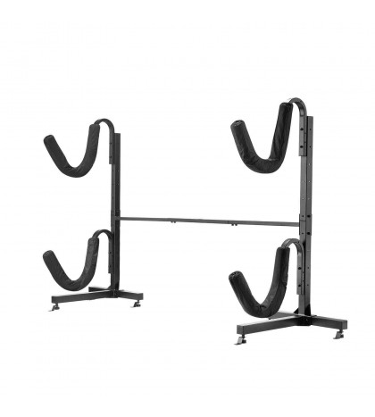 1006 Rad Sportz Deluxe Freestanding Heavy Duty Two Kayak Rack Storage 175lb Cap