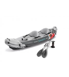 Intex 68310VM Dakota K2 2-Person Heavy-Duty Vinyl Inflatable Kayak Oars Pump NEW