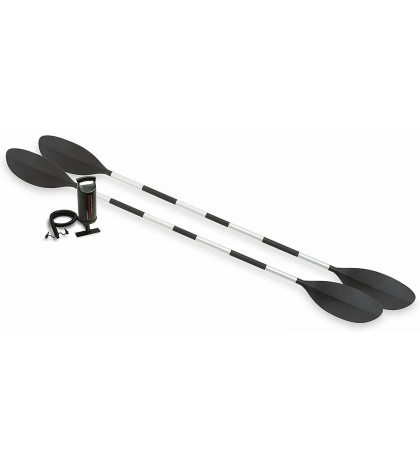 Explorer K2 Kayak 2 Person Inflatable Kayak Set with Aluminum Oars