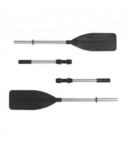 Intex Excursion 5 Person Inflatable Rafting and Fishing Boat Set with 2 Oars