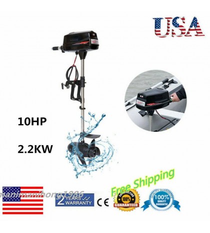 10HP Electric 60V Brushless Outboard Motor Boat Engine Tiller Control Heavy Duty
