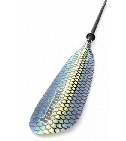 Graphic Fiberglass Kayak Paddle- Ideal for Touring, Fishing and Blue Scales
