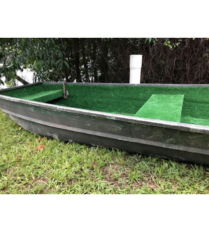 12 foot Alumna craft new carpet newbattery. Slightly used trolling motor