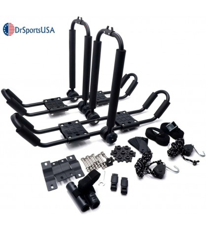 Universal Foldable Kayak Canoe SUP Carrier 3 in 1 Adjustable car roof Rack Mount