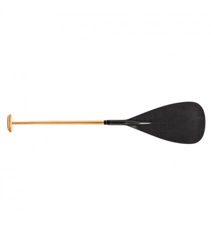 ZJ SPORT Hybrid Carbon Outrigger Canoe OC Paddle With Wooden Bent Shaft