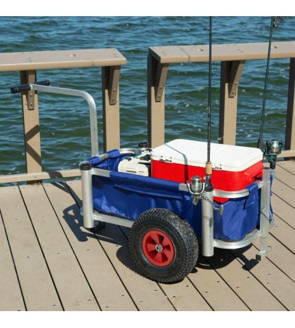 Harbor Mate Fishing and Beach Cart with Rugged Wheels