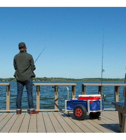 Harbor Mate Fishing and Beach Cart with Rugged Wheels