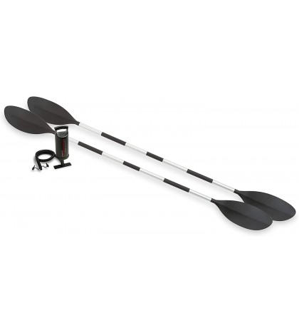 Kayak Explorer Inflatable Set with Aluminum Oars and K2 Waterproof Free Shipping