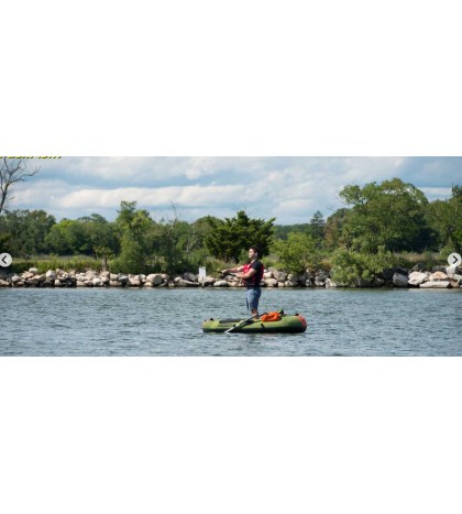 Sea Eagle Packfish 7 pro w/ Wooden floor portable ultralight 1 man fishing boat