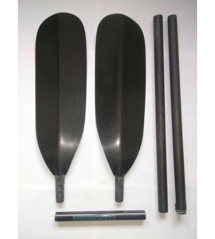 Kayak Paddle, Carbon Fiber, ONNO Full Tour Kit, lightest 2pc.10cm adjustment.