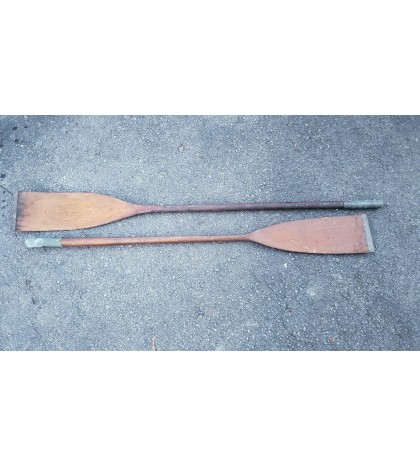 Double End Wood Kayak Paddle. Decorative Boating River Canoe Oar