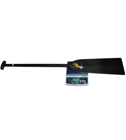 ZJ 1-Piece Lightweight IDBF Approved Carbon Dragon Boat Paddle 3 Grips 340g