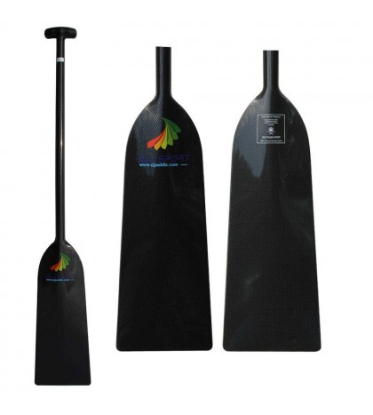 ZJ SPORT IDBF Approved 1-Piece Carbon Fiber Dragon Boat Paddle In 3 Grip options