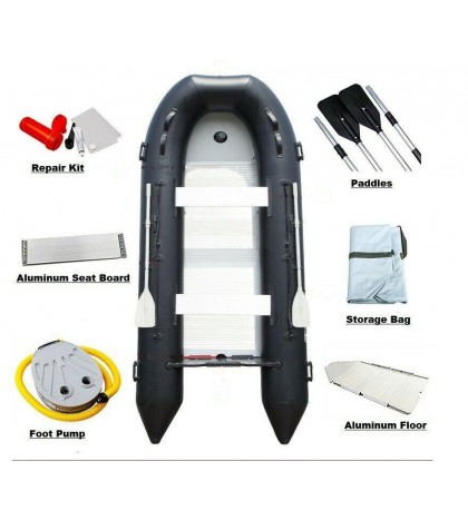 Seawalker Inflatable Fishing Boat,With Aluminum Floor 0.9mm PVC,4 colors, 5sizes