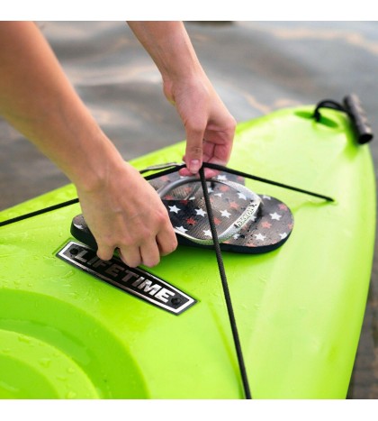 Kayak 8ft Boat with Paddle Green Lightweight adjustable seat Max 45 Day delivery