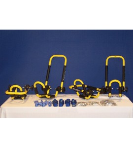 2 Sets Sunshine Yellow Roof Mounted Folding Kayak J-Style Racks PK-KR FOLD YELL2 2 Sets Sunshine Yellow Roof Mounted Folding Kayak J-Style Racks PK-KR FOLD YELL2