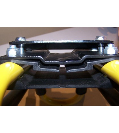 2 Sets Sunshine Yellow Roof Mounted Folding Kayak J-Style Racks PK-KR FOLD YELL2