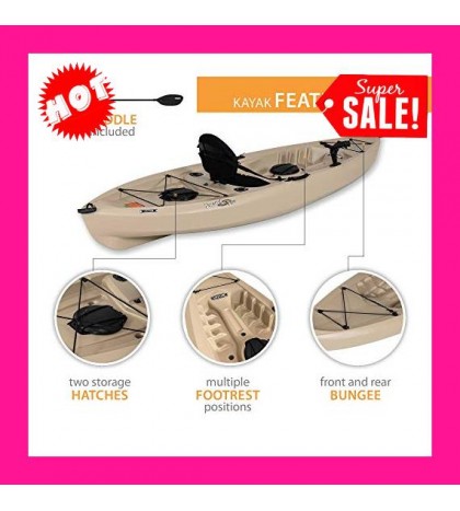 Lifetime Tamarack Angler 100 Fishing Kayak (Paddle Included)