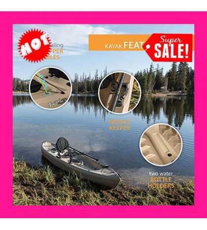 Lifetime Tamarack Angler 100 Fishing Kayak (Paddle Included)