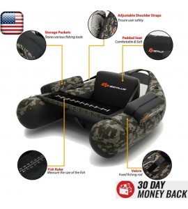 Fishing Kayak Boat Inflatable Kayak 1 Person Set Float Tube Hand Pump Max 350Ibs