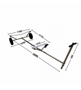 Boat Dolly Trailer with 15'' X 4