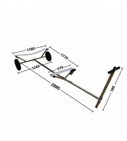 Boat Dolly Trailer with 15'' X 4