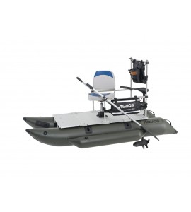 AQUOS New 8.8ft Pontoon Boat&Guardbar&Seat&Transom hand 55lbs motor