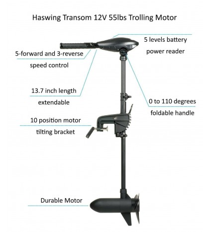 AQUOS New 8.8ft Pontoon Boat&Guardbar&Seat&Transom hand 55lbs motor