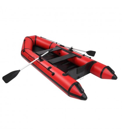 2Person Inflatable Boat Raft Set w/ Oars & Pump Repair Tool Box Plates Carry Bag