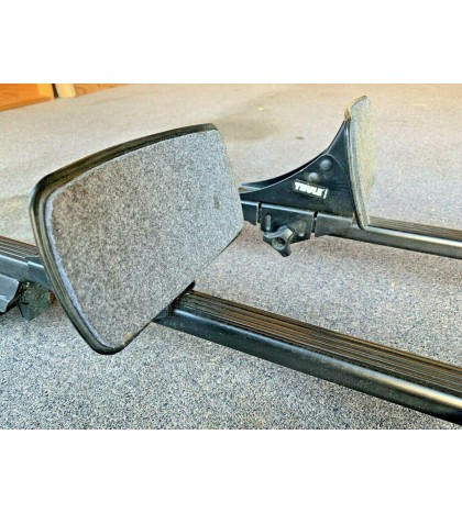 Thule Evo Grabber Cross Bar Rails w/Locks+Keys & Kayak Hydro Glide 875XT Pickup