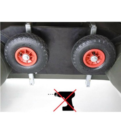 AUTO No Drill Transom Launching Wheels for Inflatable Boats BVS KT-270 Strubcina
