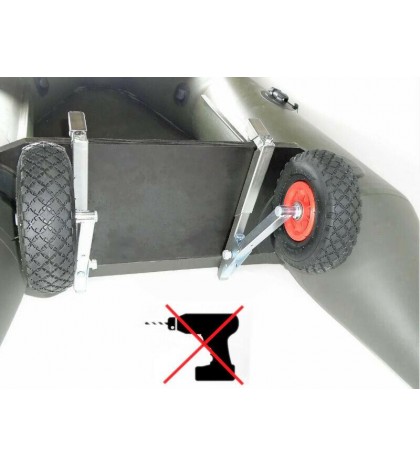 AUTO No Drill Transom Launching Wheels for Inflatable Boats BVS KT-270 Strubcina