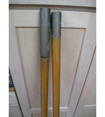 Vintage Kayak Paddle FOLBOT 2 Piece Wood Brass Ends -USA 55