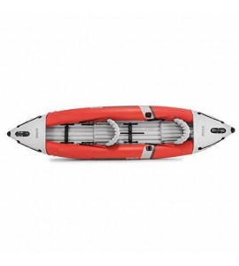 Intex Excursion Pro Inflatable 2 Person Vinyl Kayak with 2 Oars and Pump, Red