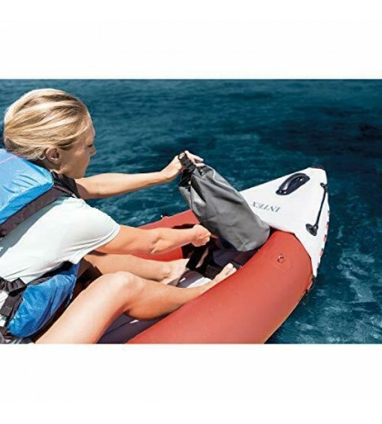 Intex Excursion Pro Inflatable 2 Person Vinyl Kayak with 2 Oars and Pump, Red