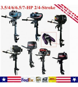 3.5-7.0HP 2/4-Stroke Outboard Motor Fishing Boat Engine,Water/Air Cooling System
