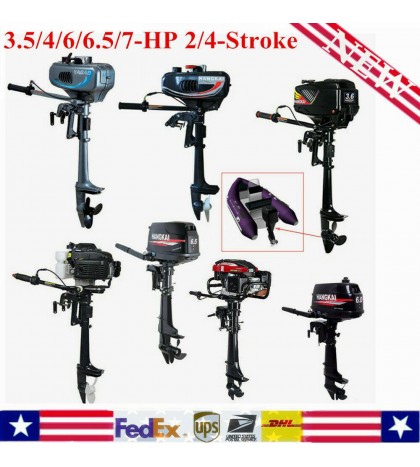 3.5-7.0HP 2/4-Stroke Outboard Motor Fishing Boat Engine,Water/Air Cooling System