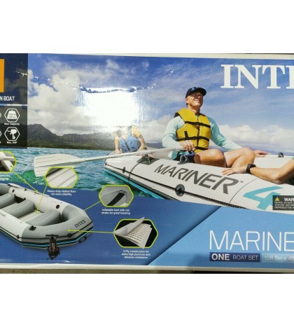 Local Pick Up Only - Intex Mariner 4 68376EP Inflatable Boat Set - 2020 Model