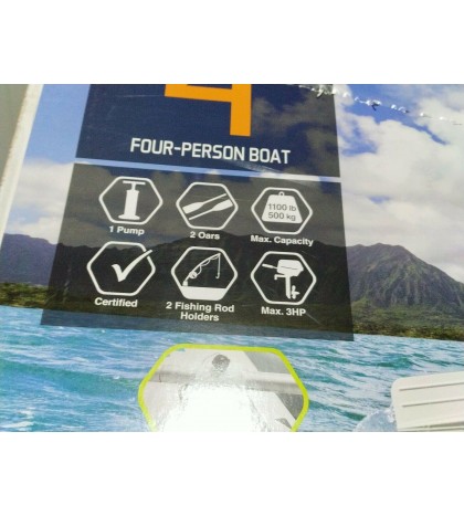 Local Pick Up Only - Intex Mariner 4 68376EP Inflatable Boat Set - 2020 Model