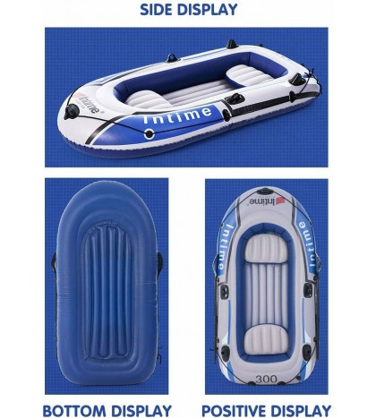 Inflatable Boat 8.9FT Raft Inflatable Kayak Fishing Boat 2/ 3/ 4 Person