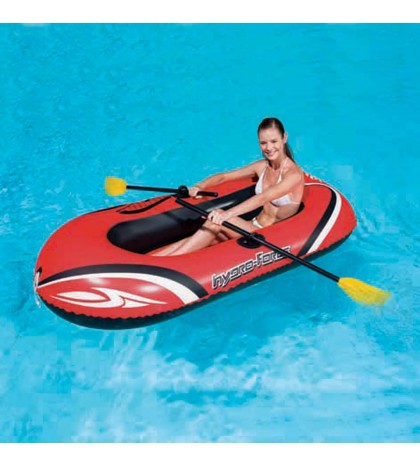 Bestway 77x45 Inches HydroForce Inflatable Raft Set with Oars and Pump (3 Pack)