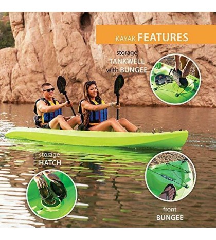 Lifetime Kokanee Sit-On-Top Kayak, Lime, 10'6