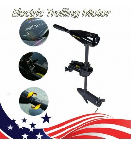 58LBS 12V Electric Outboard Motor Trolling Boat Engine Short Shaft 1700r 10KM/H