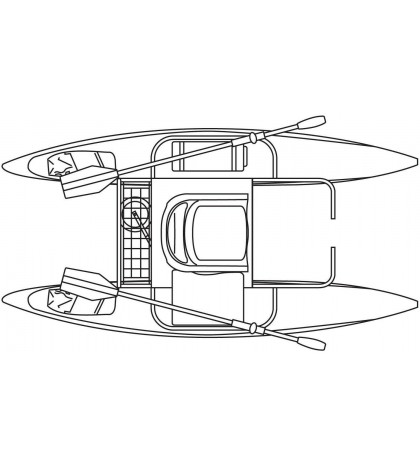 1-Person Inflatable Fishing Boat Pontoon XT Lake Water Raft Paddle Oars Orange