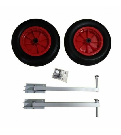 ALEKO Pair of Aluminum Alloy Dinghy Launching Wheels for Black
