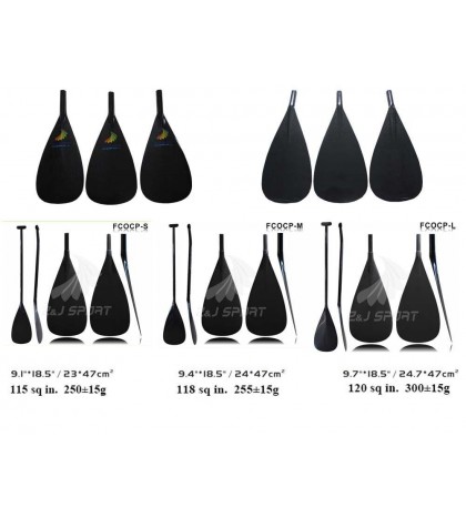 ZJ High Performance Carbon Outrigger OC Paddle With Bent Shaft Customized Length